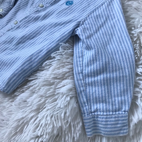 ❌Sold❌ 👔 Joe Fresh Blue Long sleeve Shirt 👔 - Picture 4 of 6